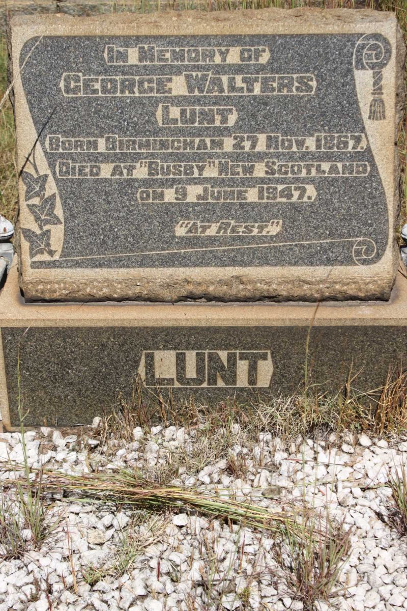 LUNT George Walters 1867-1947