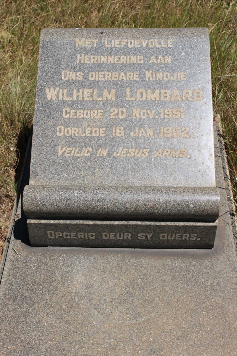 LOMBARD Wilhelm 1951-1952