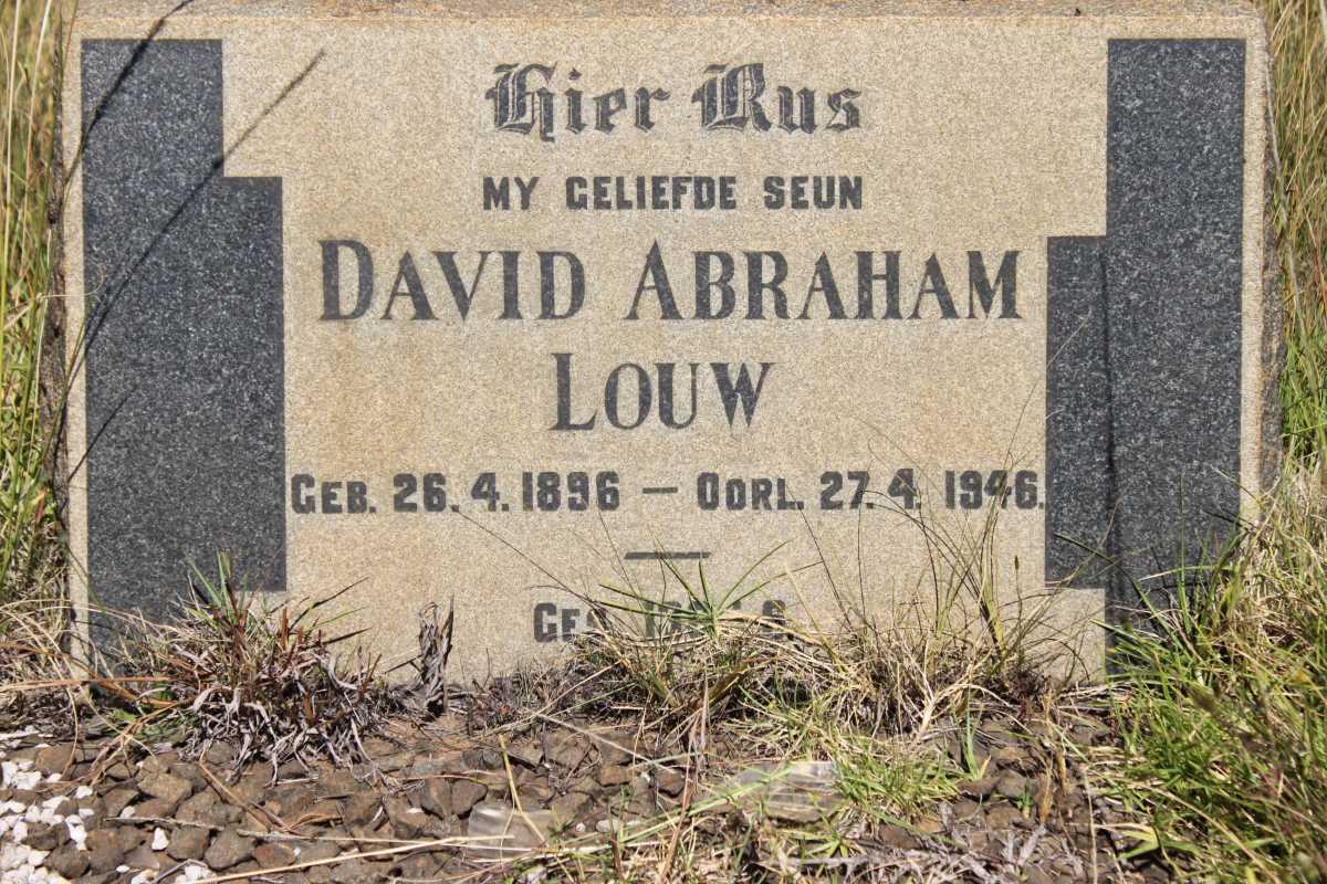 LOUW David Abraham 1896-1946