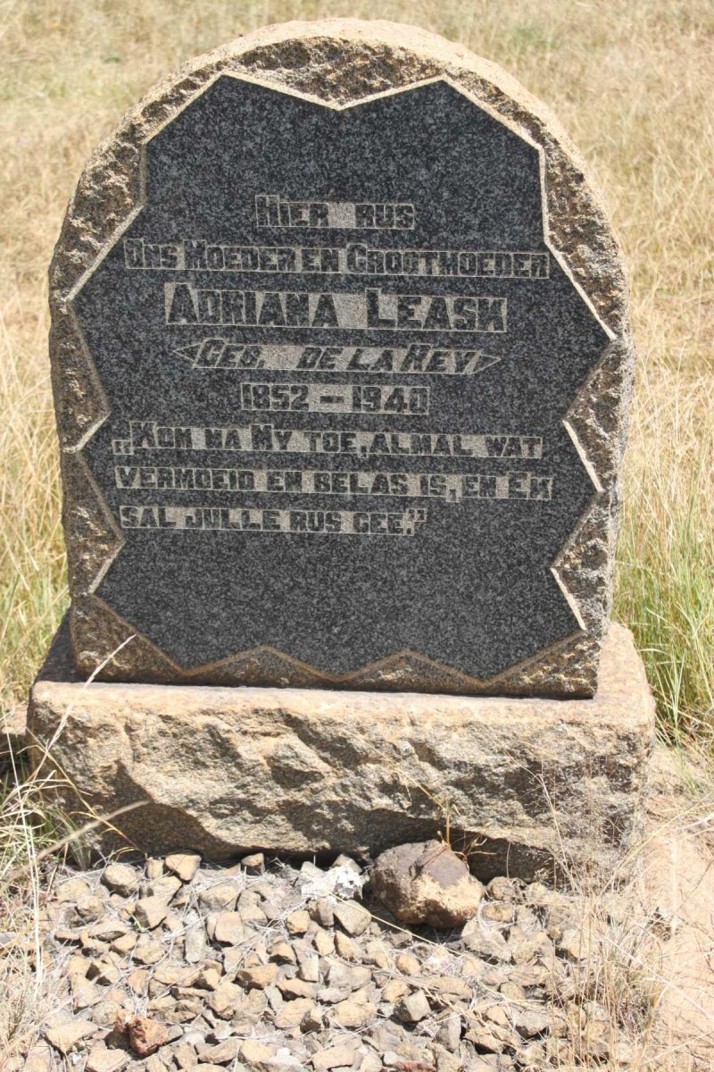 LEASK Adriana nee DE LA REY 1852-1940