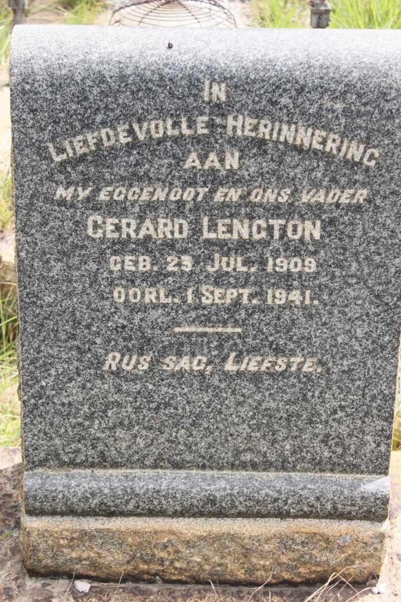 LENGTON Gerard 1909-1941