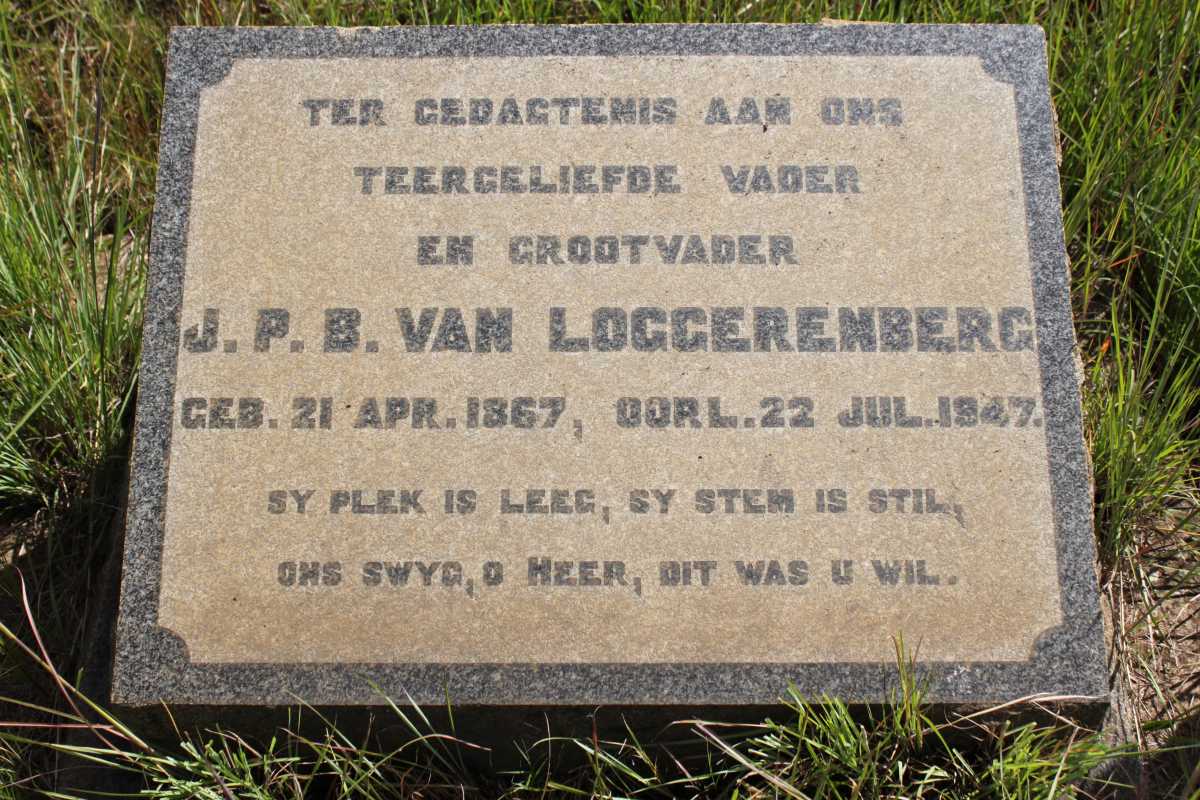 LOGGERENBERG J.P.B., van 1867-1947