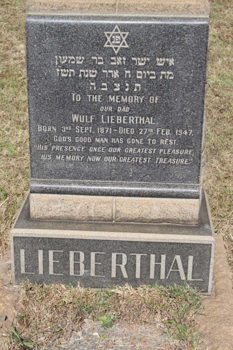 LIEBERTHAL Wulf  1971-1947