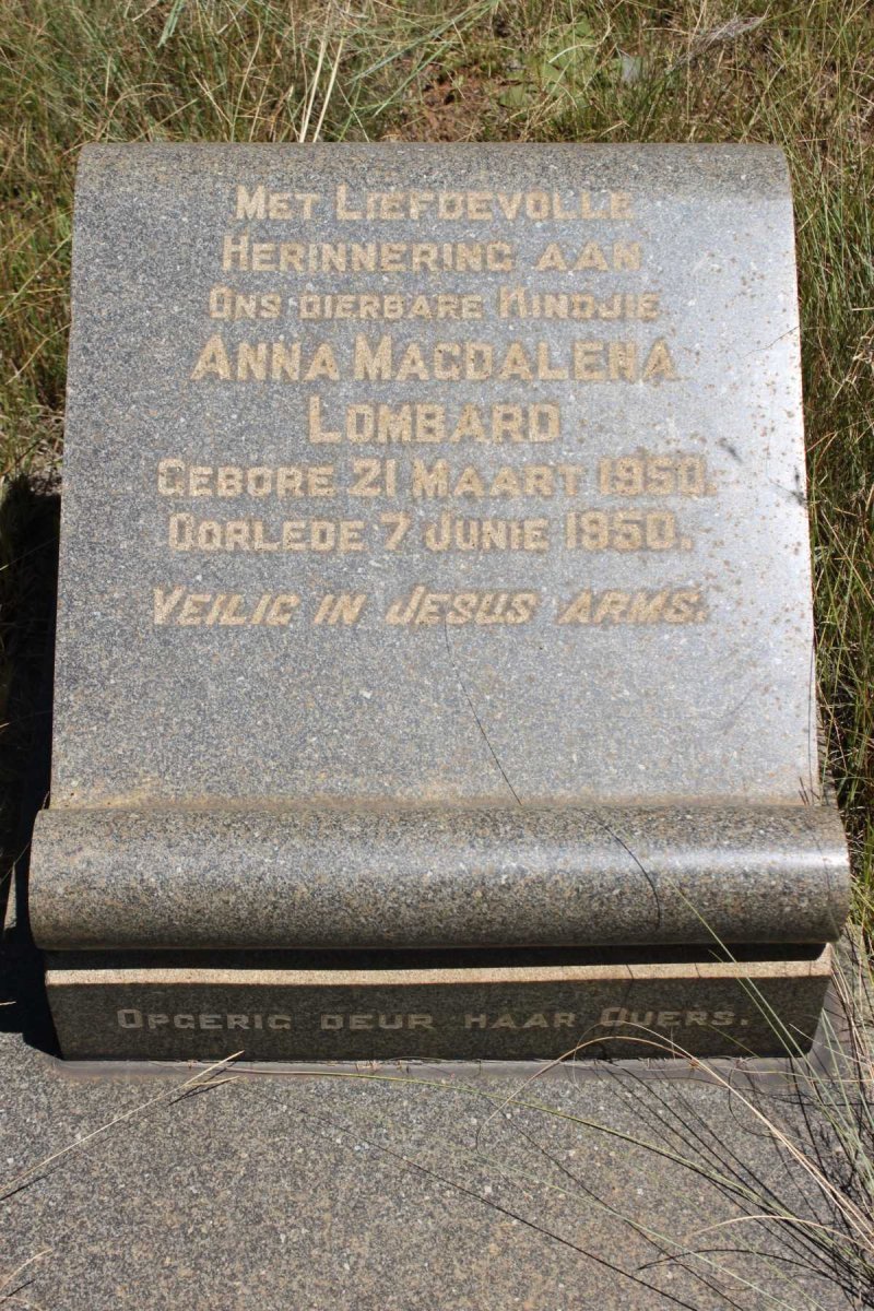 LOMBARD Anna Magdalena 1950-1950