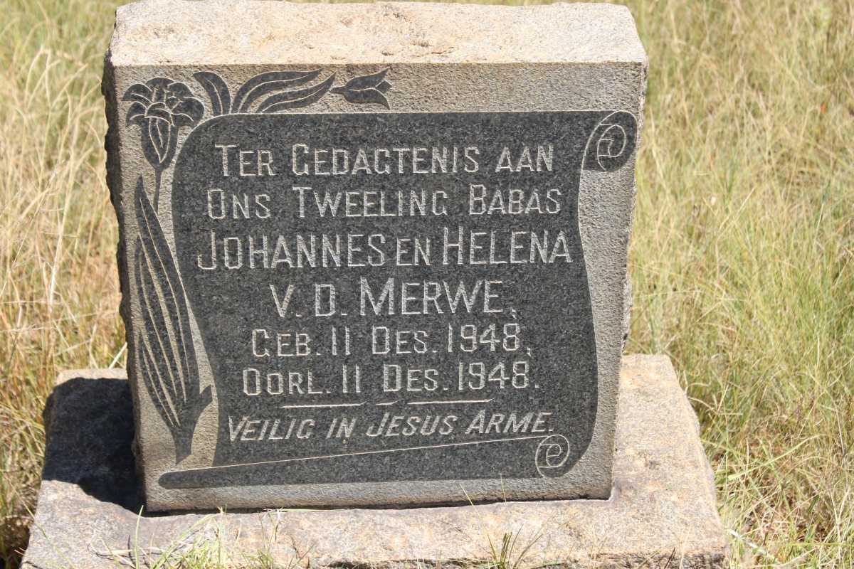 MERWE Johannes, v.d. 1948-1948 :: v.d MERWE Helena 1948-1948