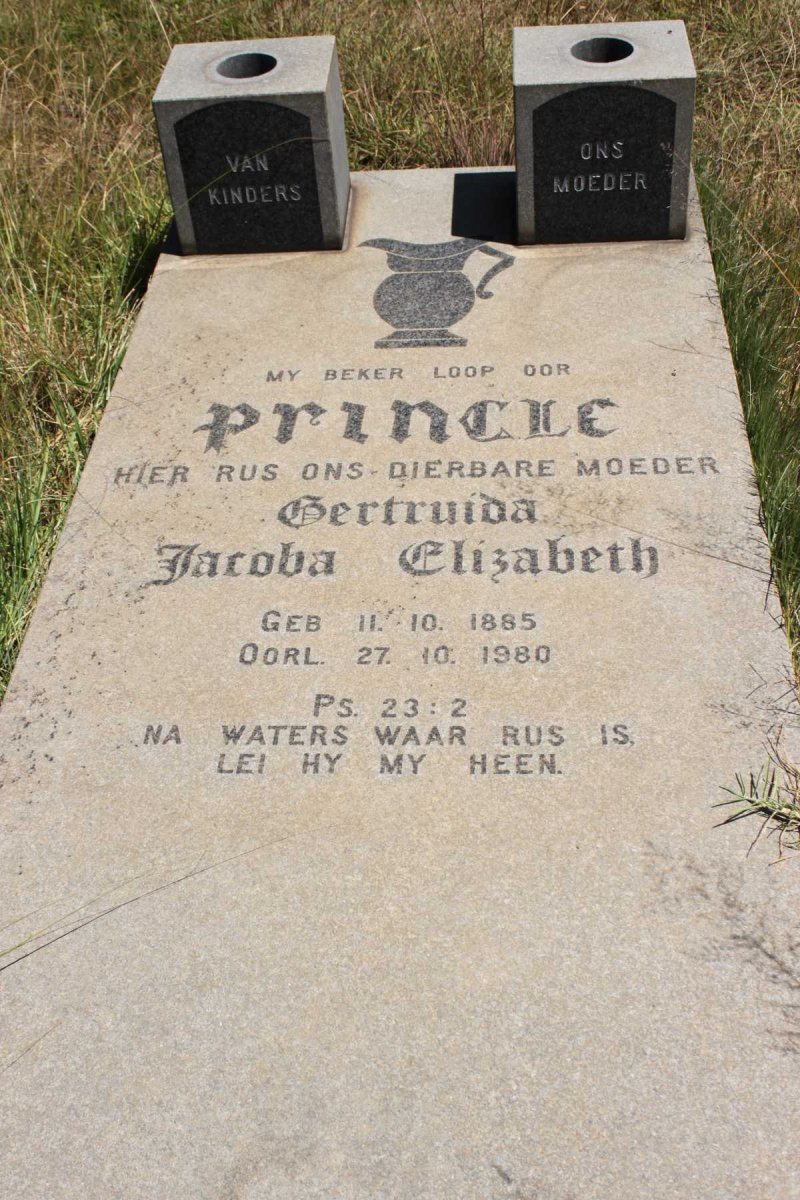 PRINGLE Gertruida Jacoba Elizabeth 1885-1980