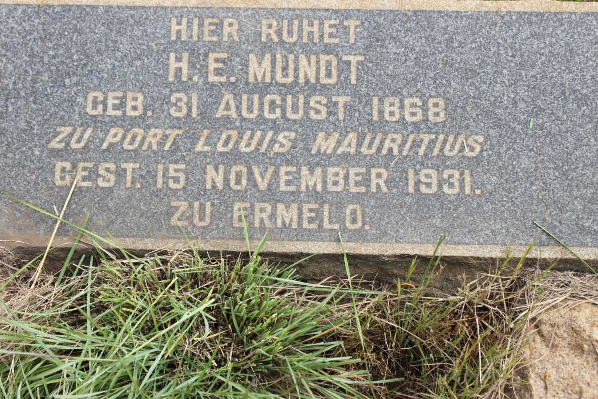 MUNDT H.E. 1868-1931