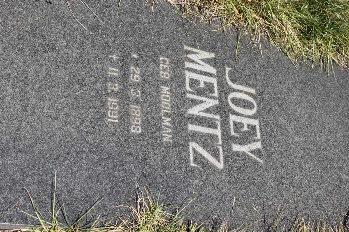 MENTZ Joey nee MOOLMAN 1898-1991