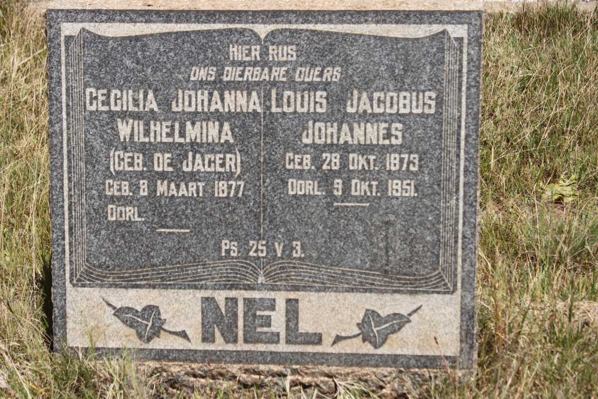 NEL Louis Jacobus Johannes 1873-1951 &amp; Cecilia Johanna Wilhelmina DE JAGER 1877-