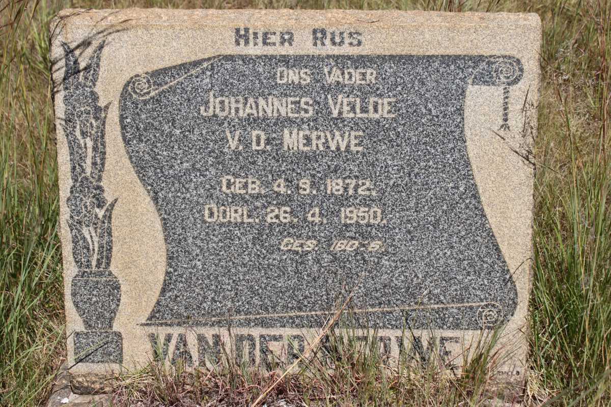 MERWE Johannes Velde, van der 1872-1950