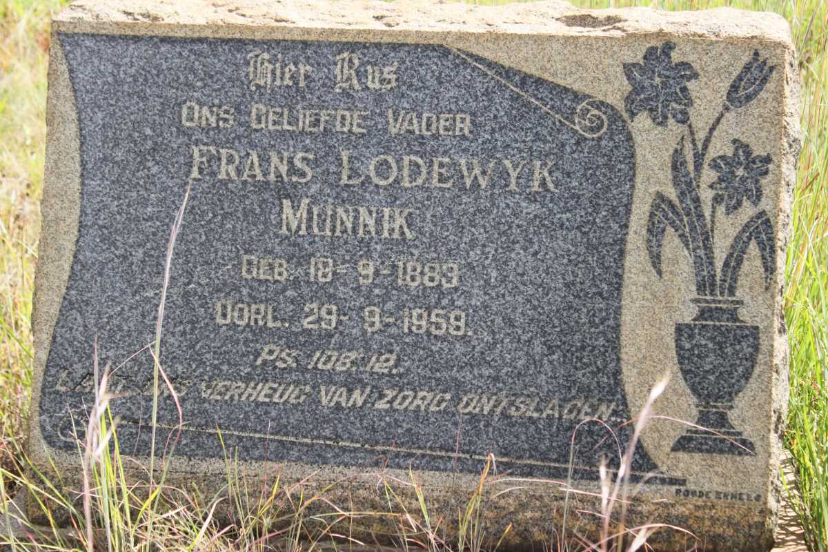 MUNNIK Frans Lodewyk 1889-1959