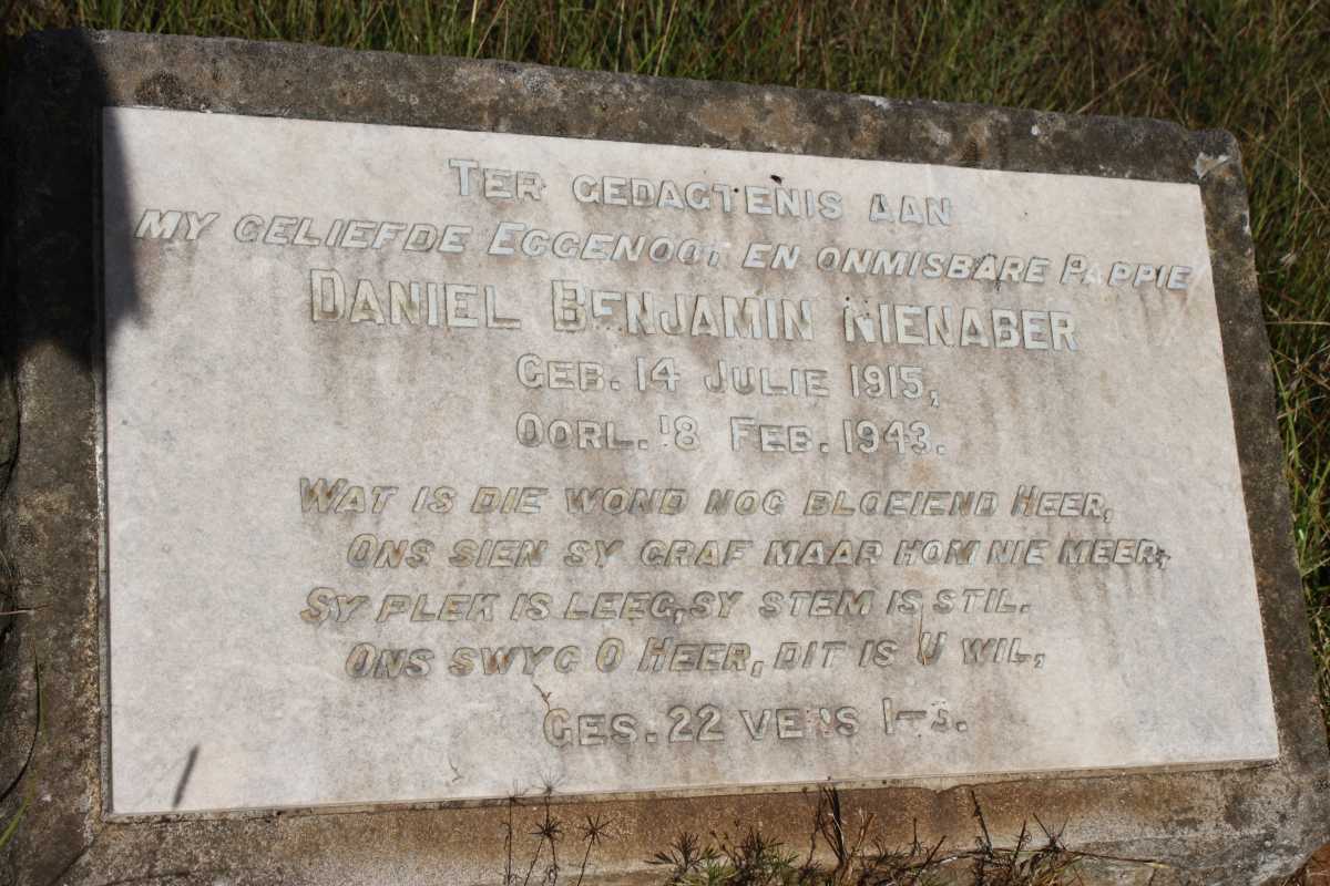 NIENABER Daniel Benjamin 1915-1943