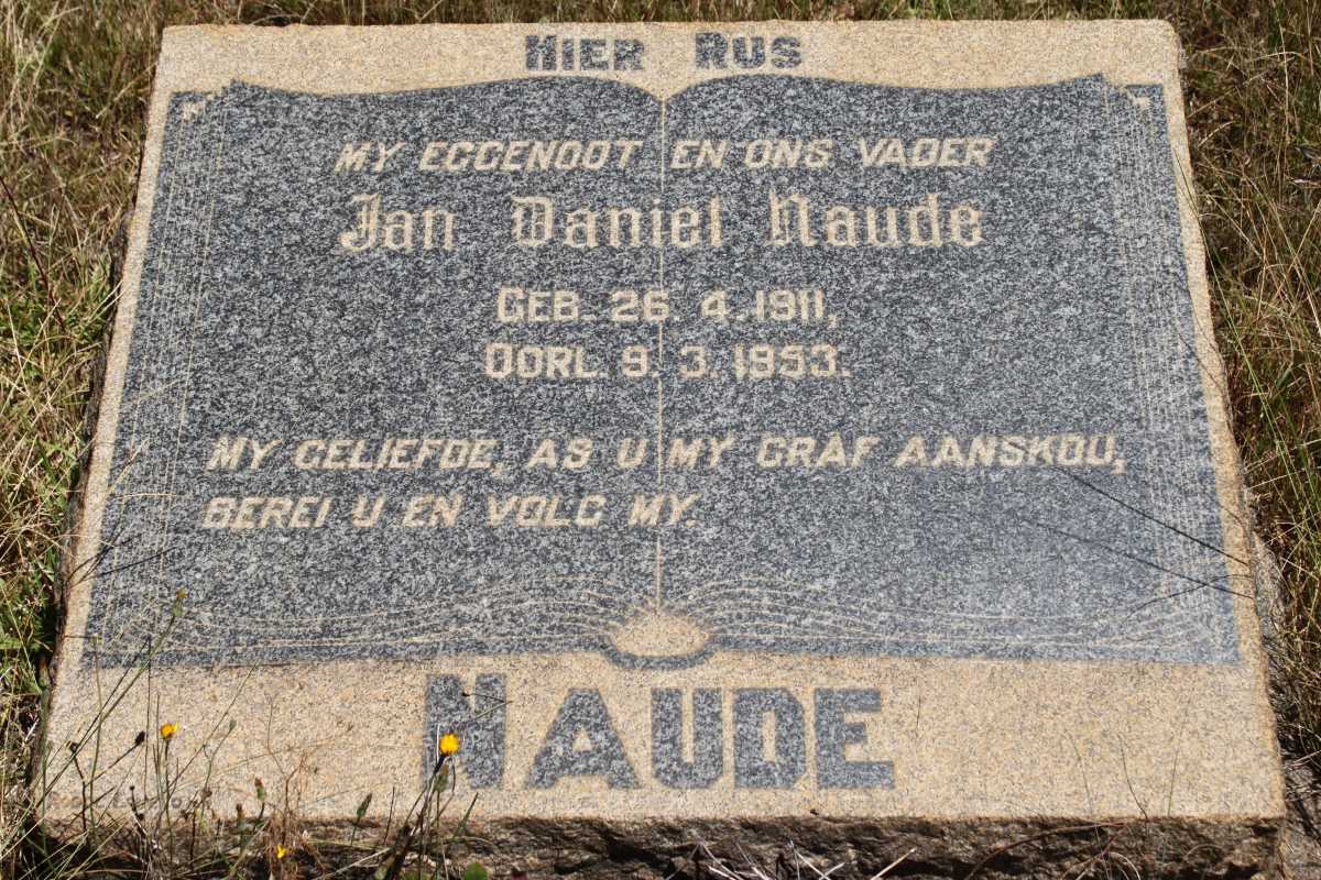 NAUDE Jan Daniel 1911-1953