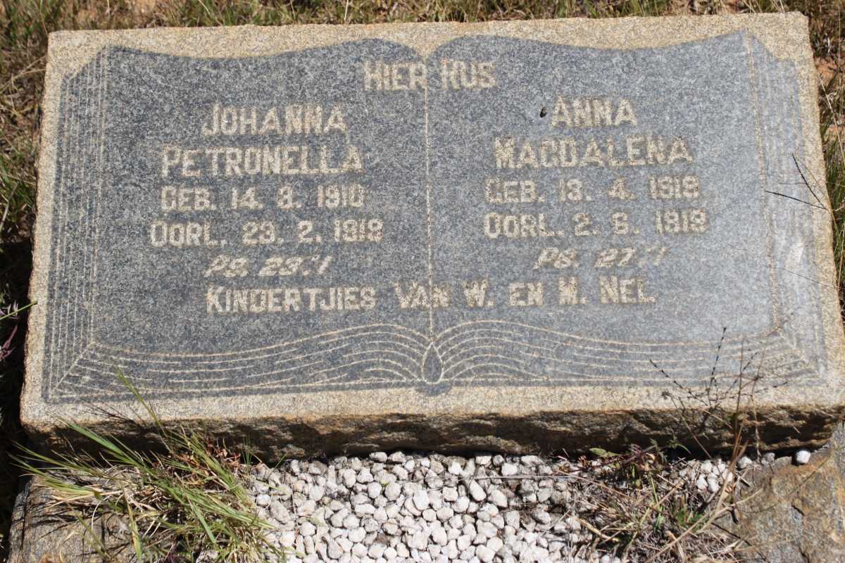 NEL Johanna Petronella 1910-1919 :: NEL Anna Magdalena 1918-1918