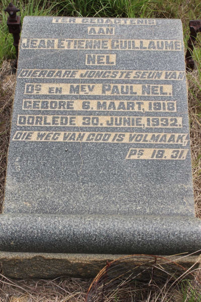 NEL Jean Etienne Guillaume 1918-1932