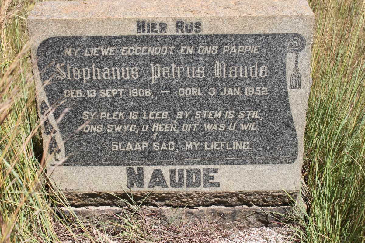 NAUDE Stephanus Petrus 1908-1952