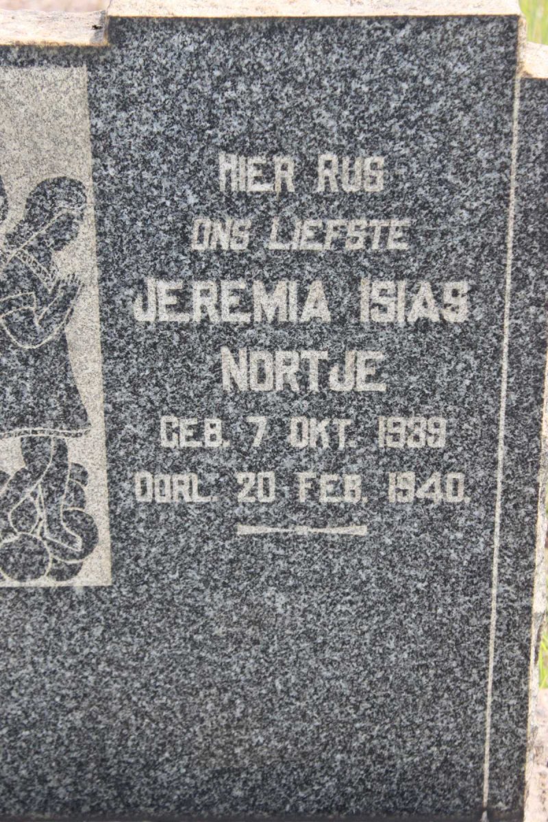 NORTJIE Jeremia Isias 1939-1940
