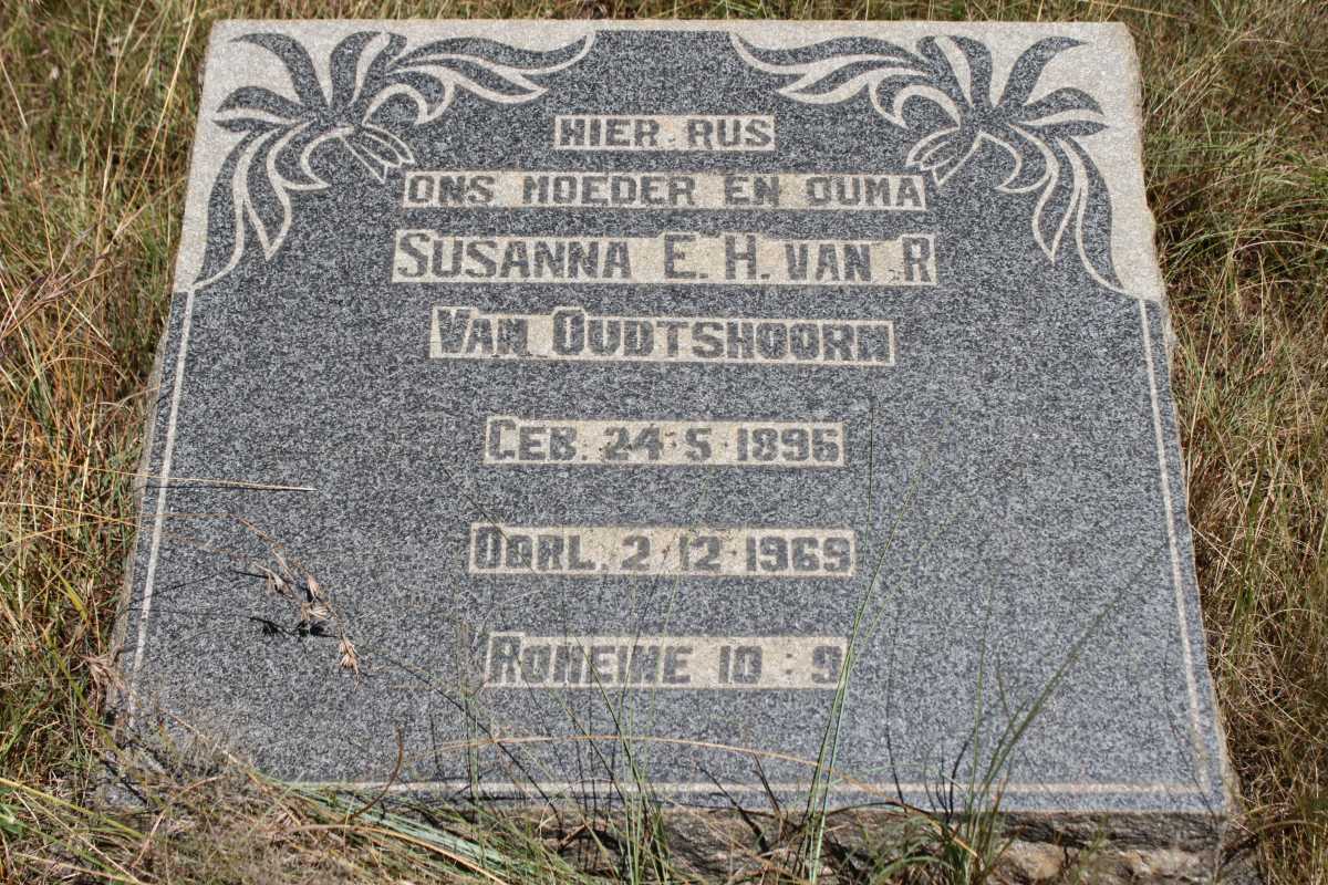 OUDTSHOORN Susanna E.H., van R. van 1896-1969