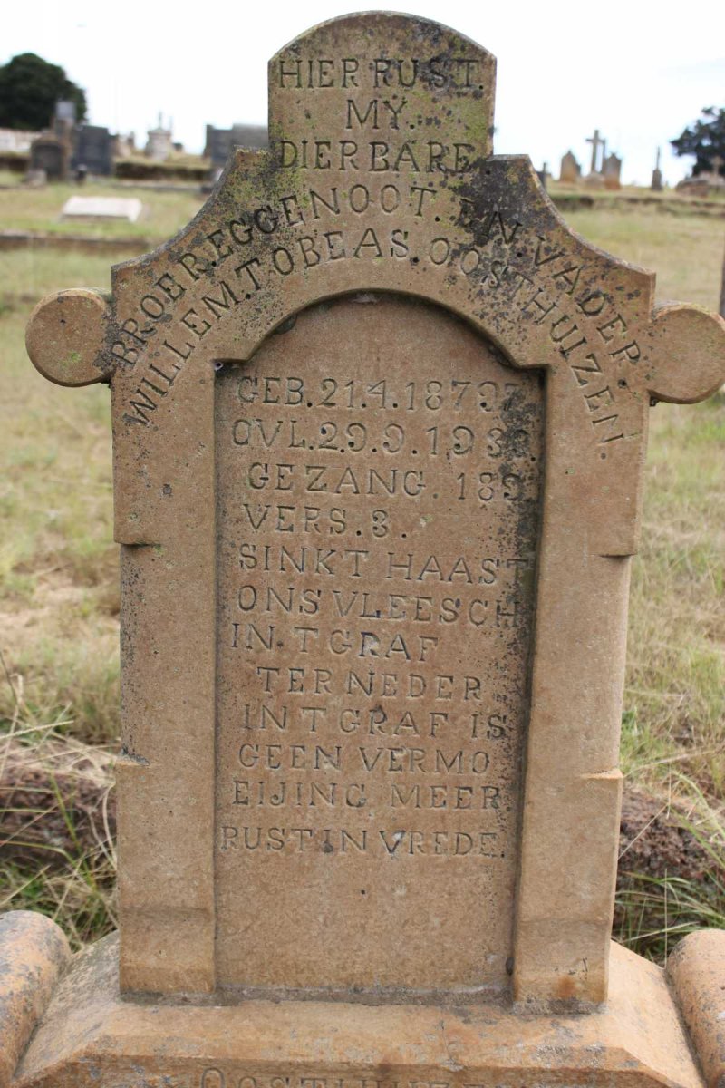 OOSTHUIZEN Willem Tobeas 1879-1933