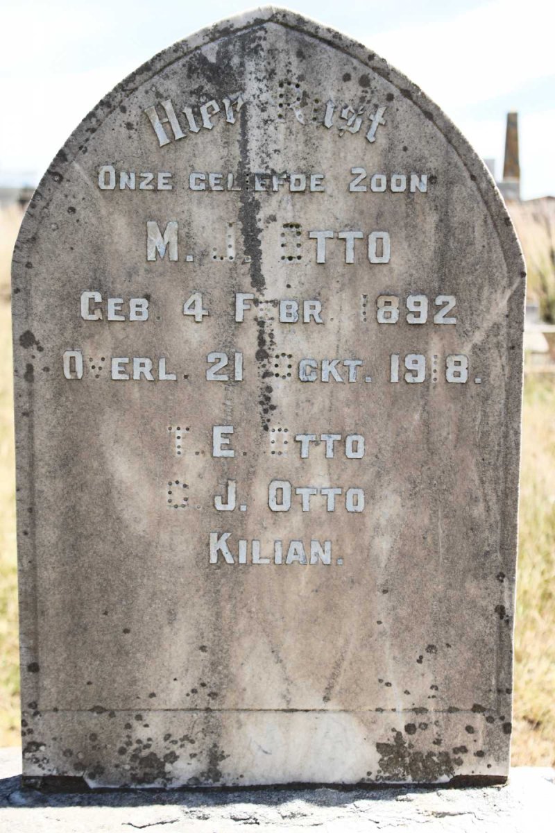 OTTO M. L. 1892-1918 :: OTTO T.E. :: OTTO C.J. :: KILIAN