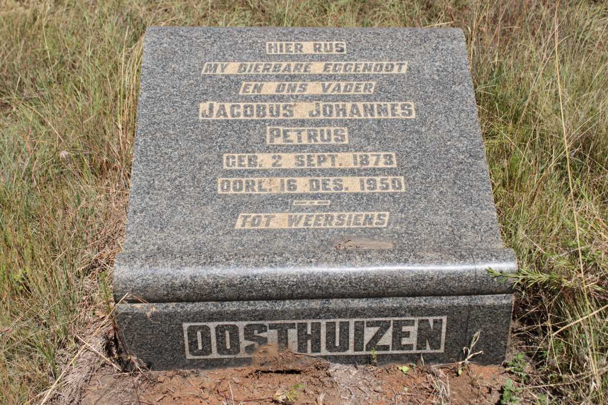OOSTHUIZEN Jacobus Johannes Petrus 1873-1950