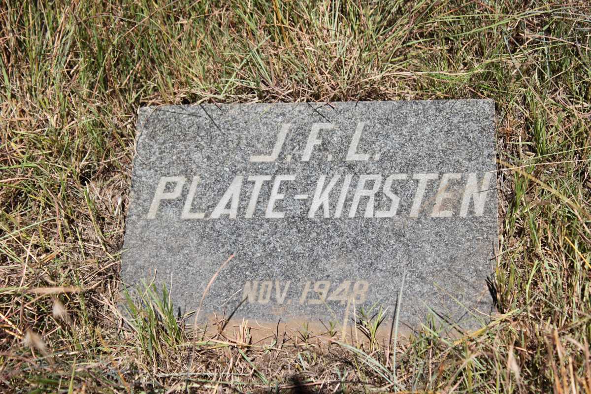 PLATE-KIRSTEN J.F.L. -1948