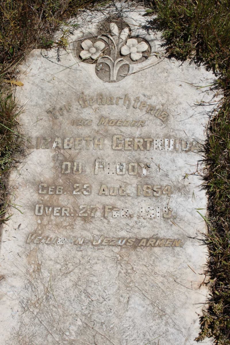 PLOOY Elizabeth Gertruida, du 1854-1919