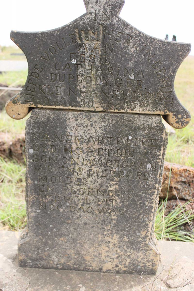 PLOOY Essie Catharina, du nee KLEINHANS 1915-1941