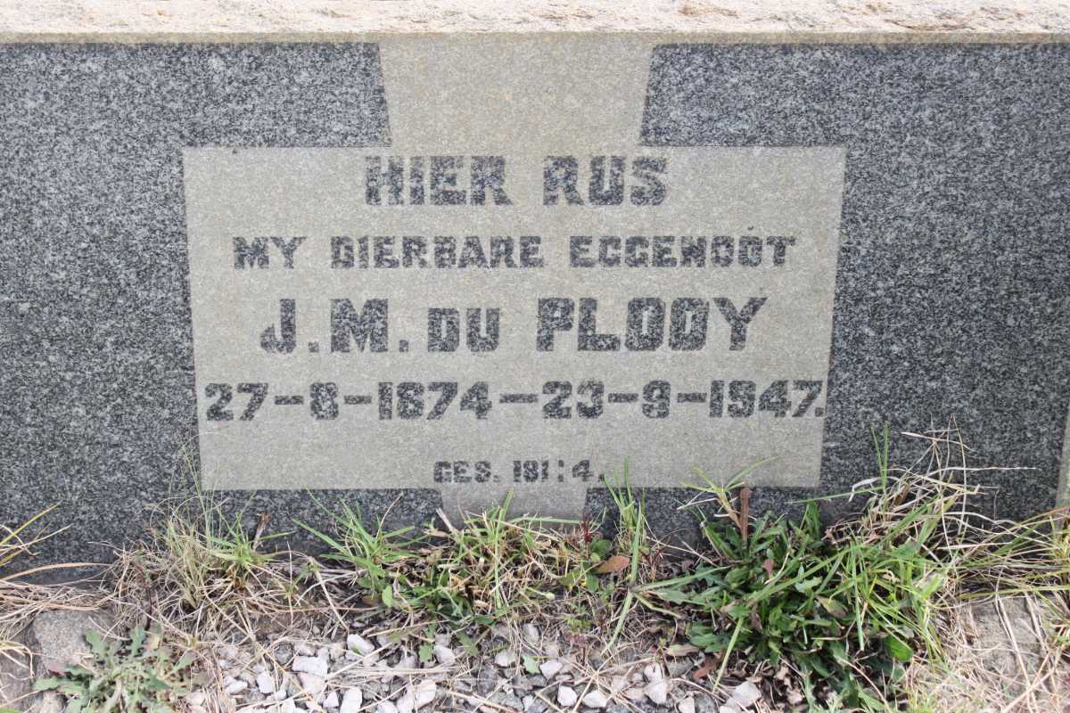 PLOOY J.M., du 1874-1947