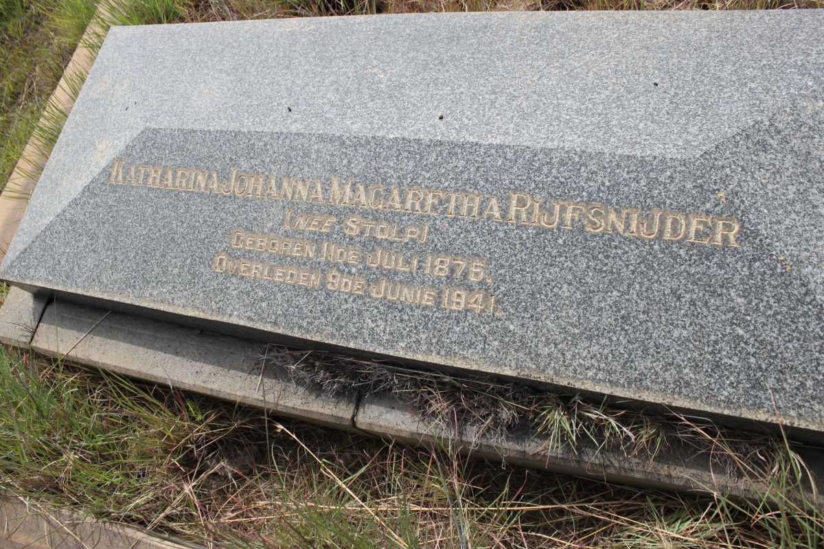 RIJFSNIJDER Katharina Johanna Margaretha geb STOLP 1875-1941
