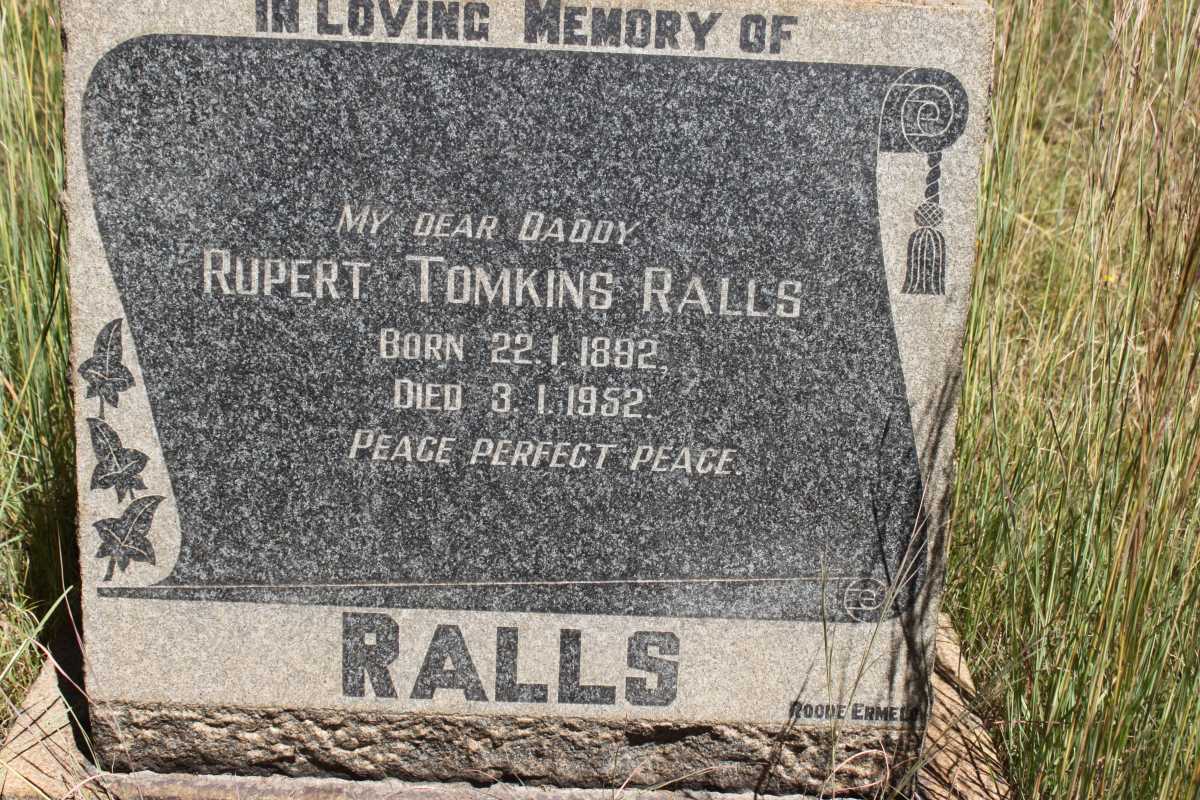 RALLS Rupert Tomkins 1892-1952