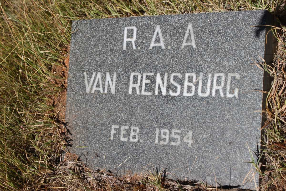 RENSBURG R.A.A., van 1954
