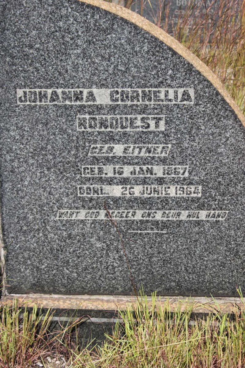RONQUEST Johanna Cornelia geb EITNER 1867-1964