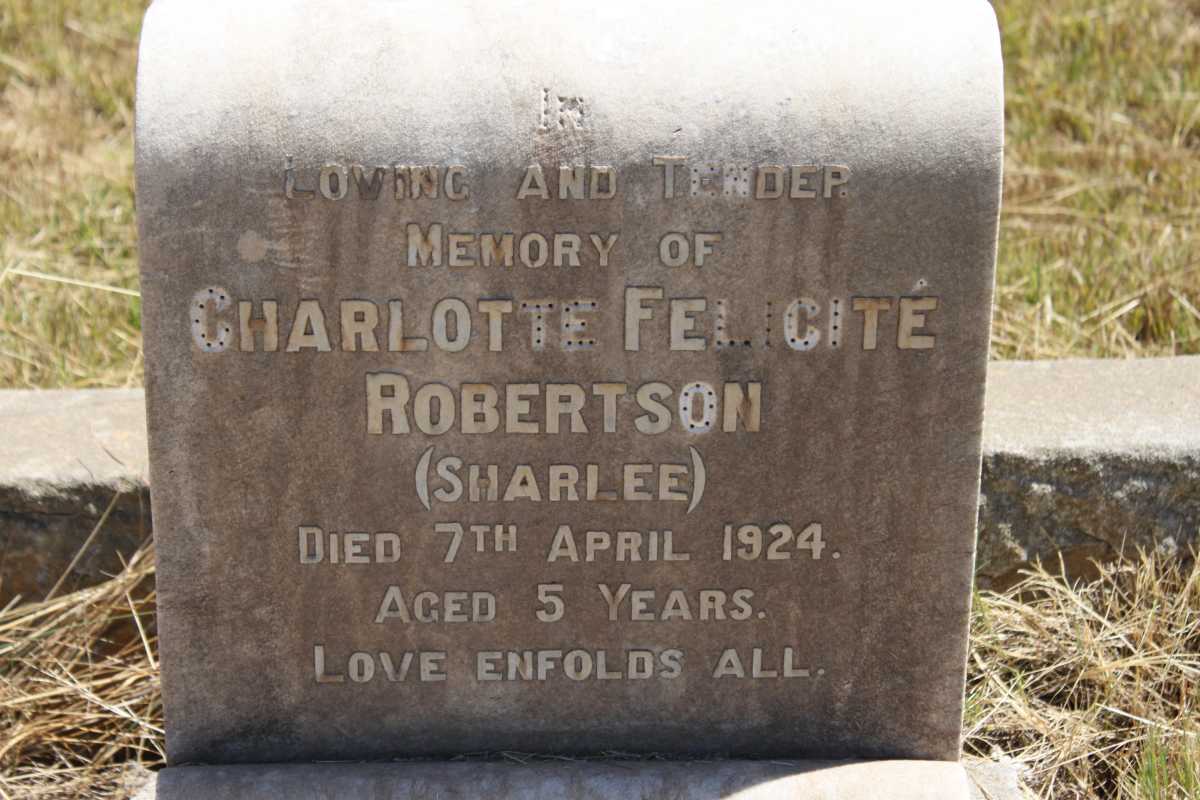 ROBERTSON Charlotte Felecité  -1924