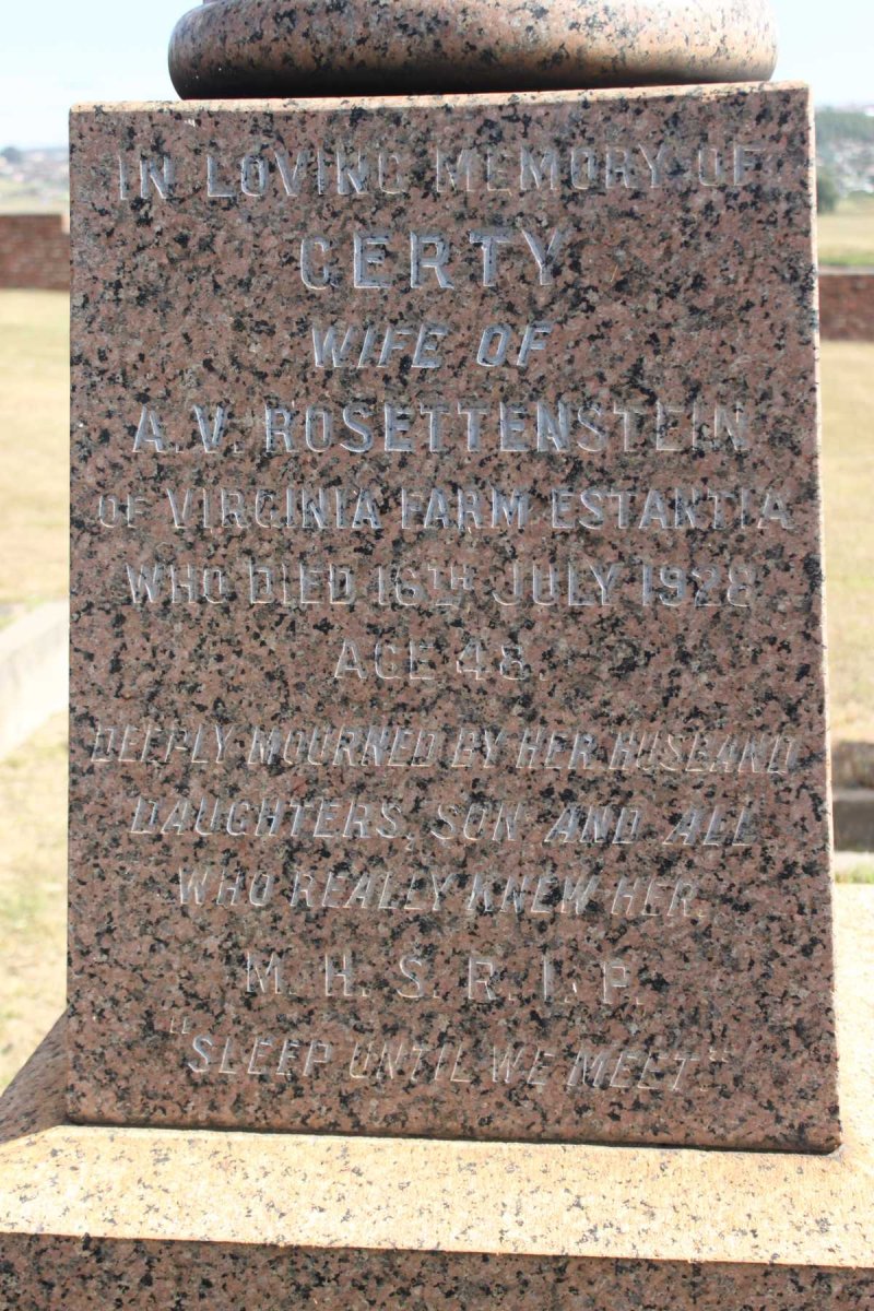 ROSETTENSTEIN Gerty -1928