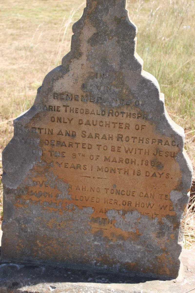 ROTHSPRACK Marie Theobald  -1892