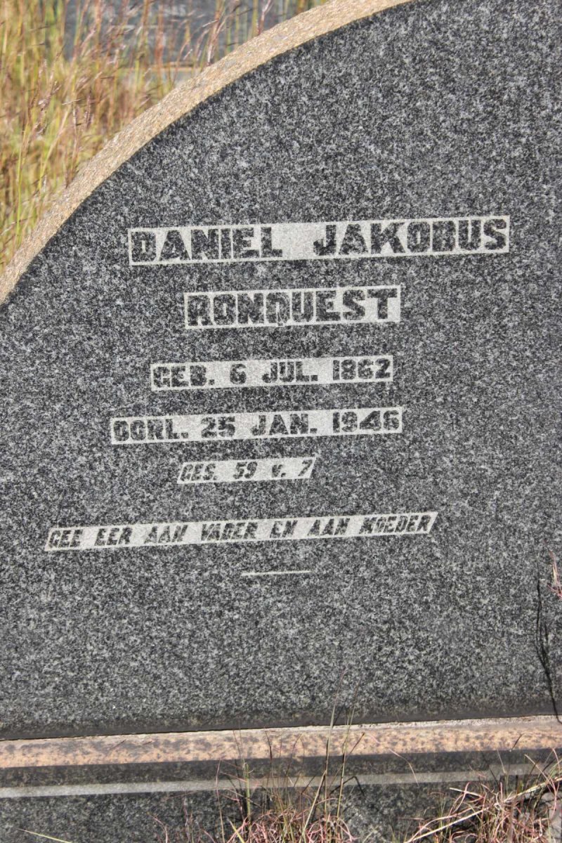 RONQUEST Daniel Jakobus 1862-1946