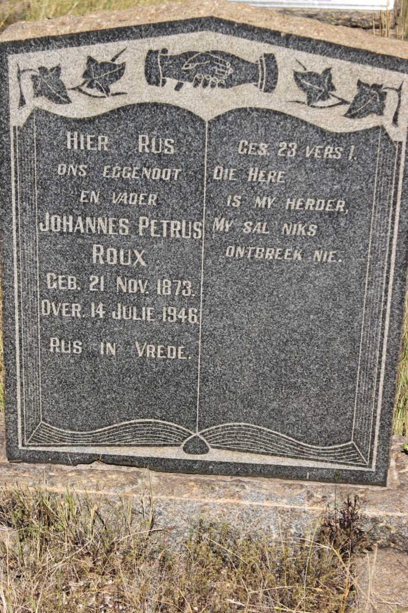 ROUX Johannes Petrus 1873-1946
