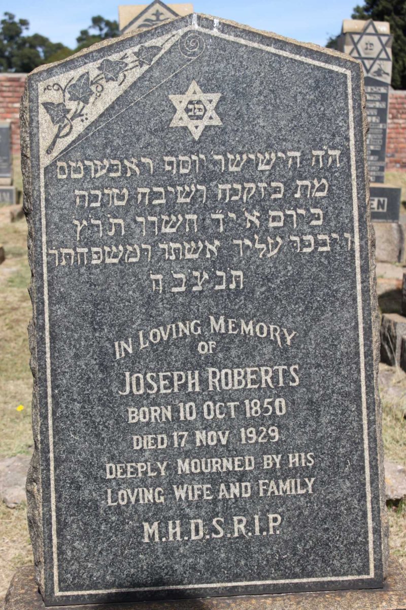 ROBERTS Joseph 1850-1929