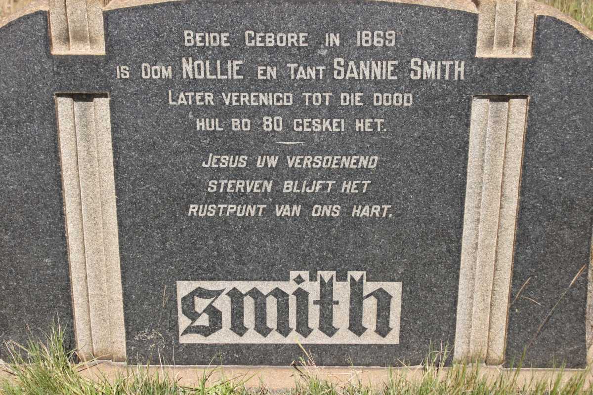 SMITH Nollie 1869- &amp; Sannie 1869-