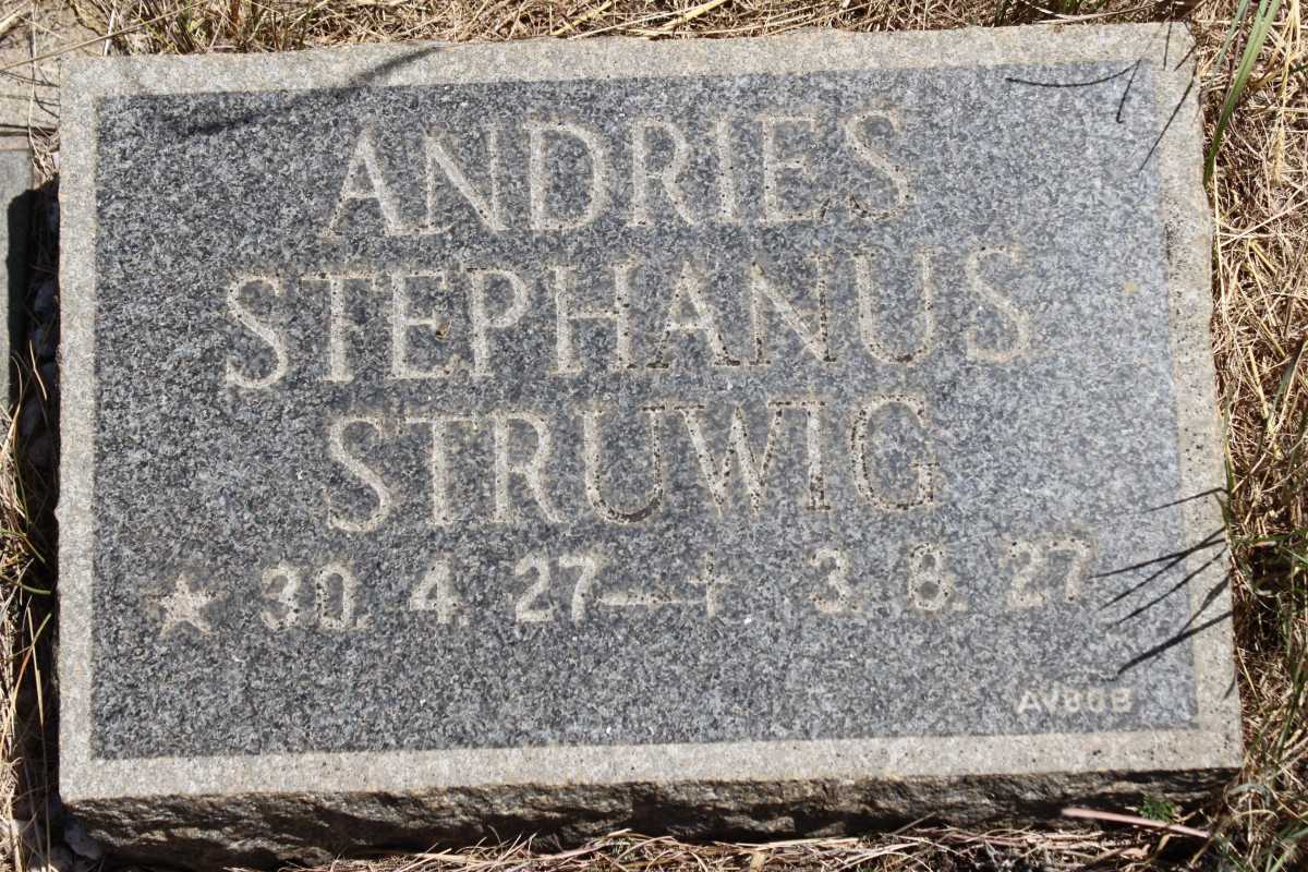 STRUWIG Andries Stephanus 1927-1927