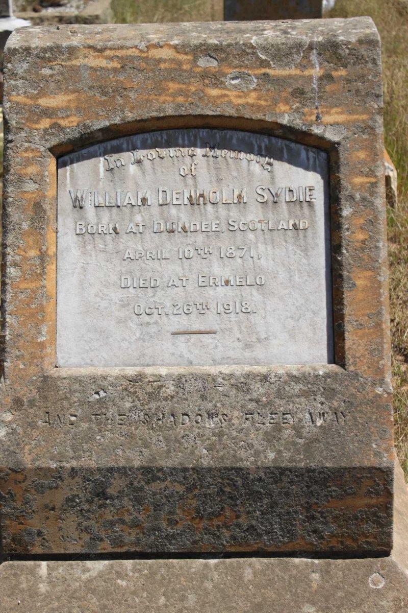 SYDIE William Denholm 1871-1918