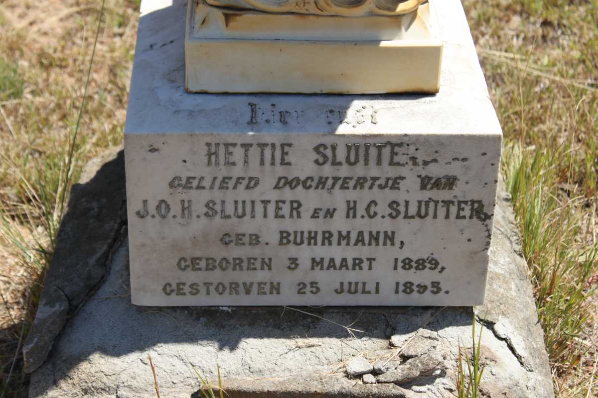 SLUITER Hettie 1889-1895