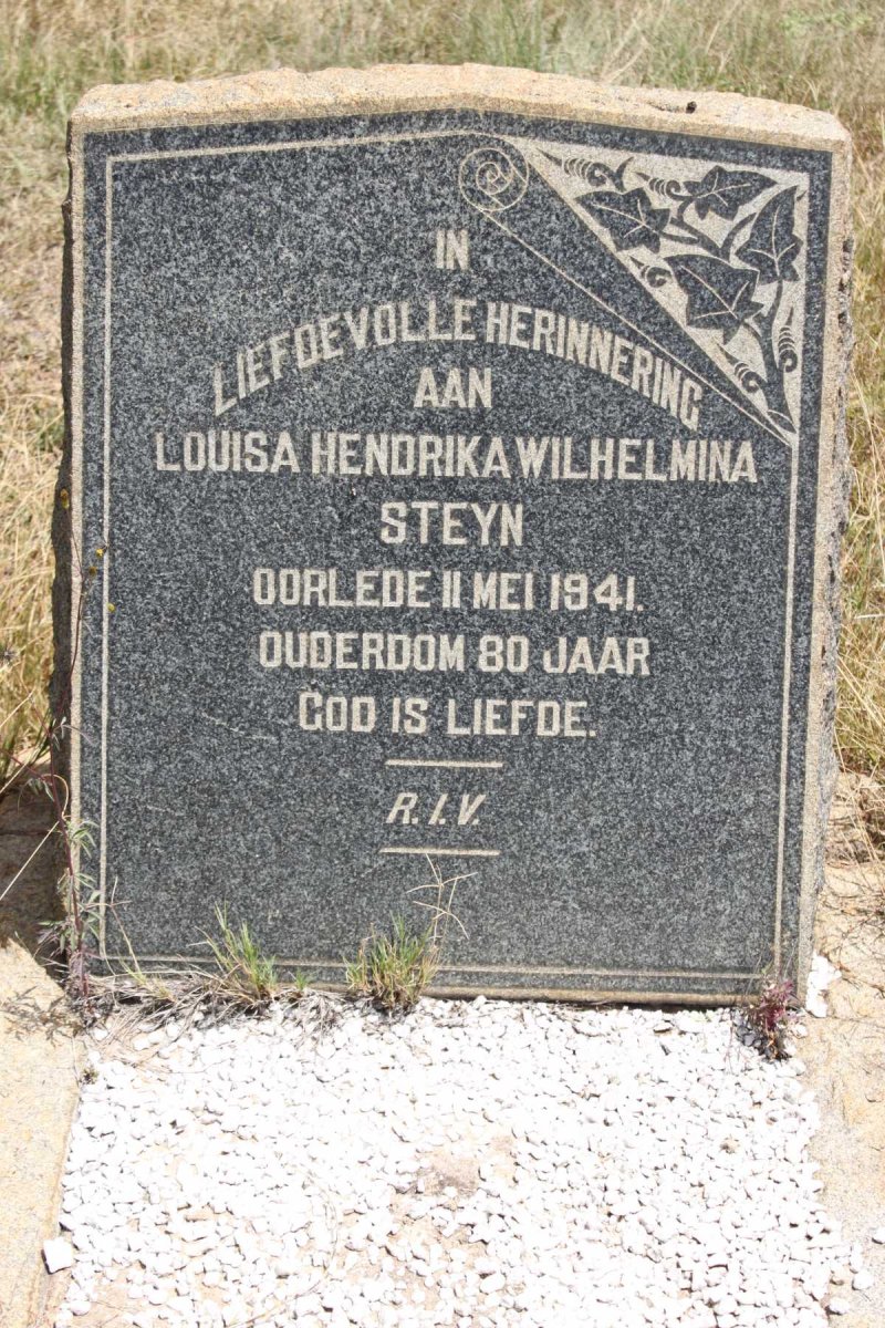 STEYN Louisa Hendrika Wilhelmina -1941