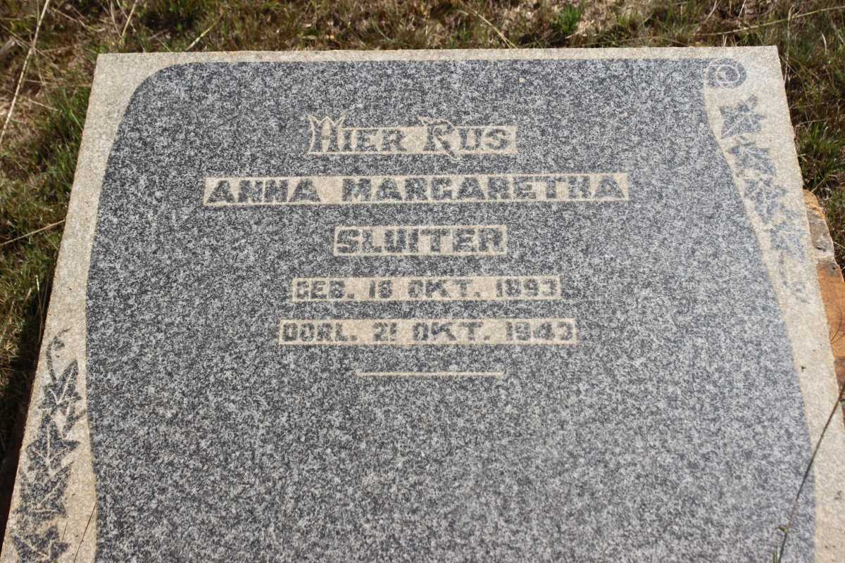 SLUITER Anna Margaretha 1893-1943