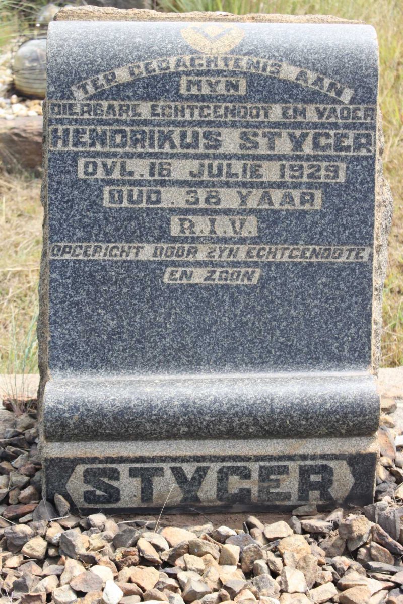 STYGER Hendrikus  -1929