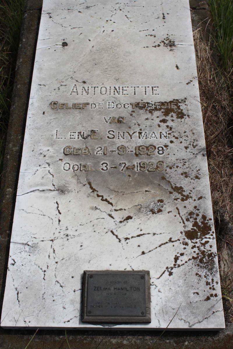 SNYMAN Antoinette 1928-1929