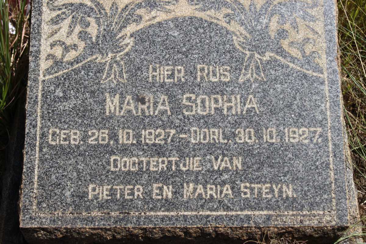 STEYN Maria Sophia  1927-1927