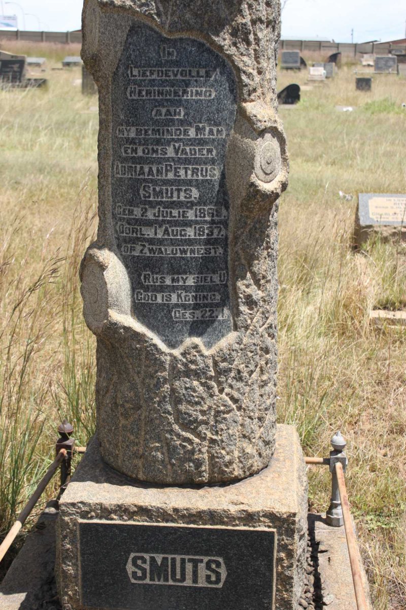 SMUTS Adriaan Petrus 1868-1937