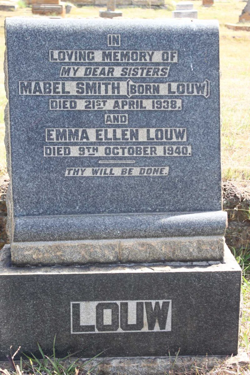 SMITH Mabel born LOUW -1938 :: LOUW Emma Ellen -1940